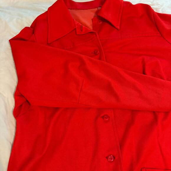 Vintage Handmade Red Jacket  (Dagger Collar) - Picture 8 of 15